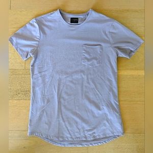 Cuts clothing t-shirt in Flint (lilac) with chest pocket